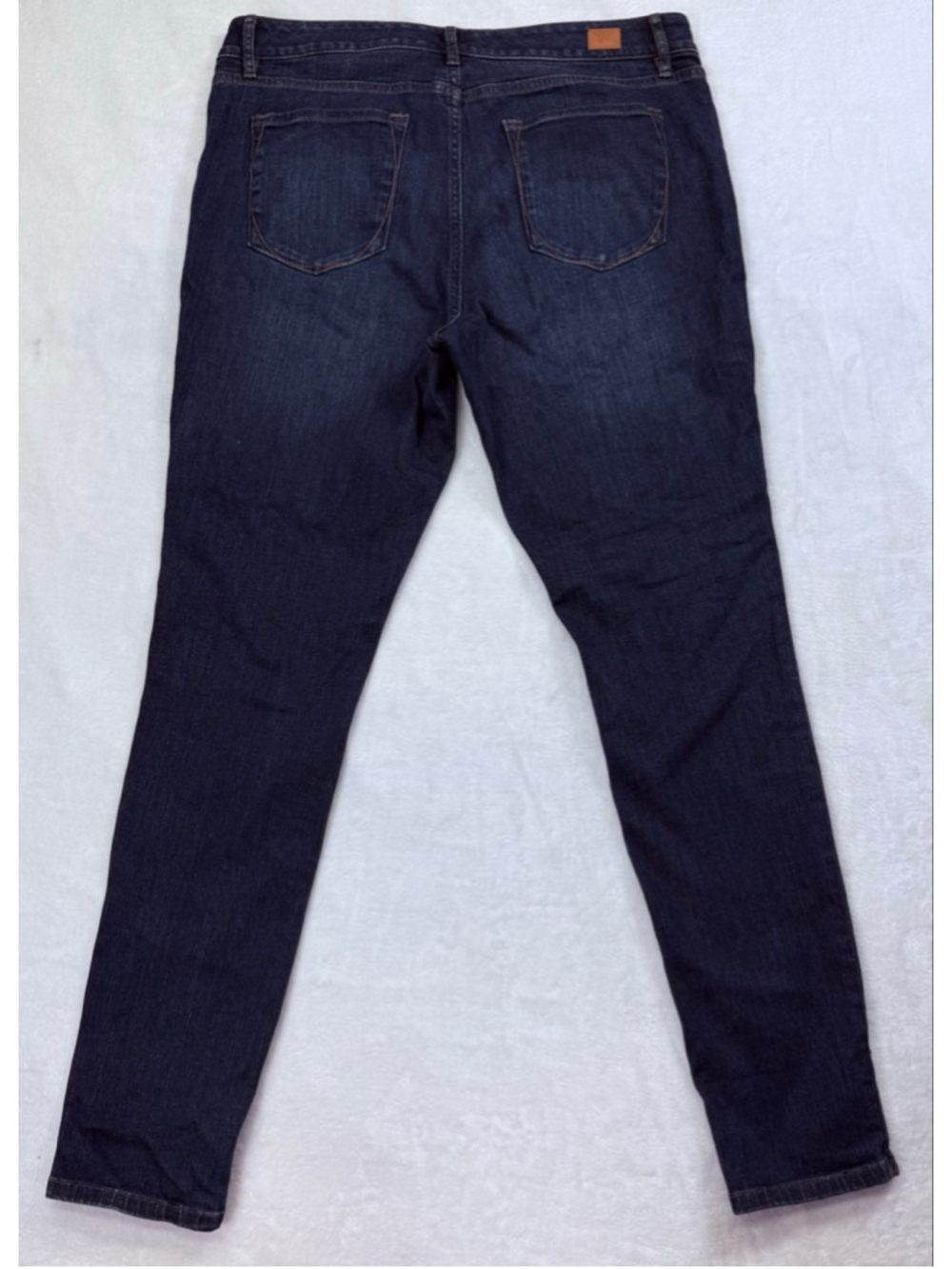 Women's LL Bean Signature Blue Skinny Jeans Size 14 - Picture 7 of 14